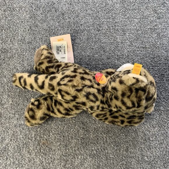 Steiff Leopard Cub Plush Stuffed Animal Toy Ear Button Tag & Paper 088001 - Picture 3 of 13